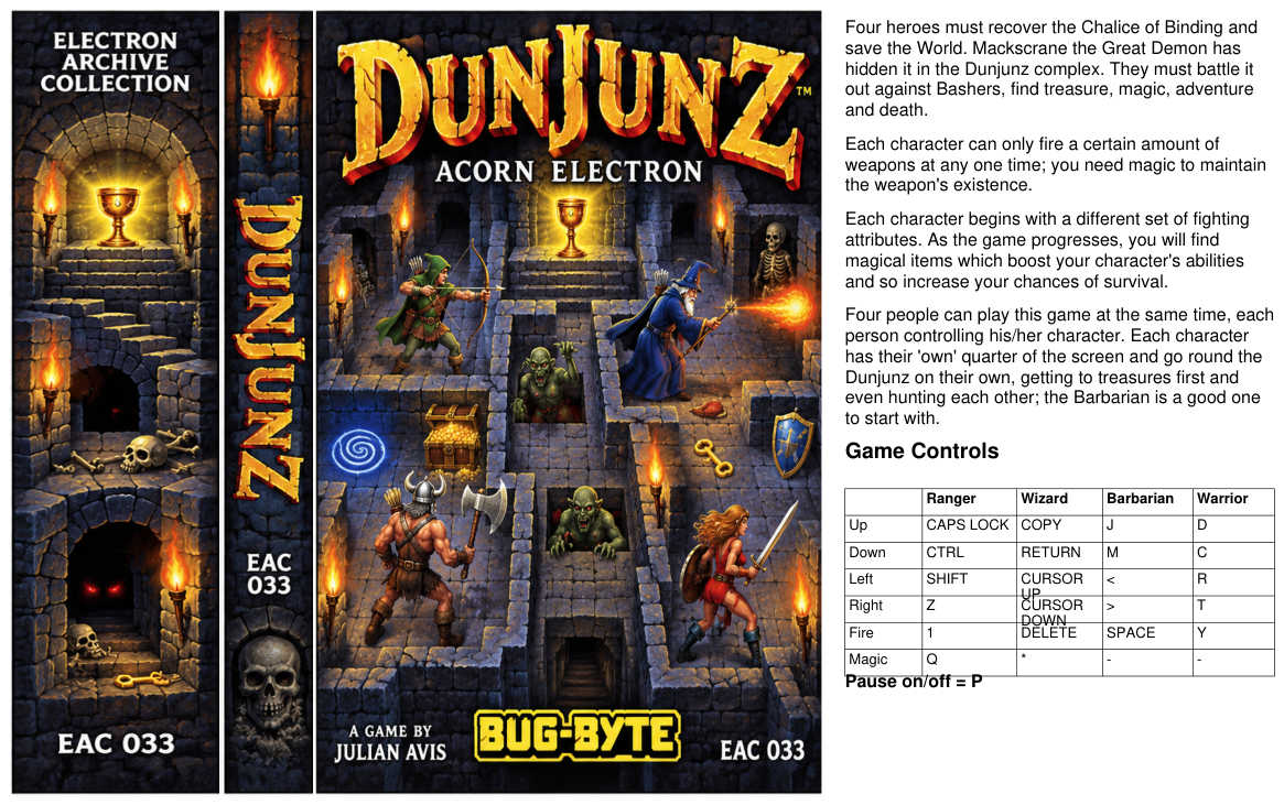 Dunjunz J-card thumbnail
